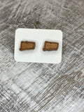 State Stud Earrings-Cherry - Wholesale