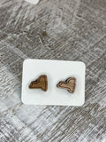 State Stud Earrings-Cherry - Wholesale