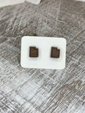 State Stud Earrings-Walnut - Wholesale