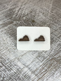 State Stud Earrings-Walnut - Wholesale