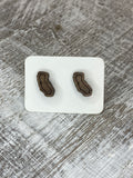 State Stud Earrings-Walnut - Wholesale