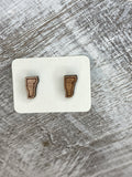 State Stud Earrings-Cherry - Wholesale
