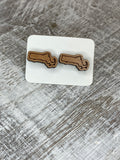 State Stud Earrings-Cherry - Wholesale