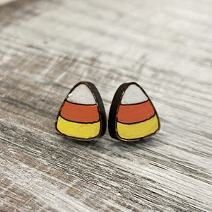 Hand Painted Candy Corn Studs