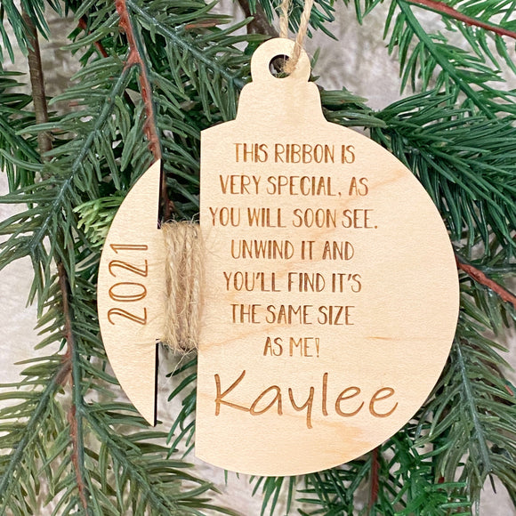 Custom Ribbon Ornament