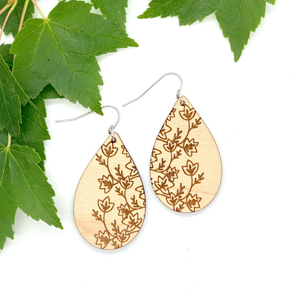 Leaf Vine Teardrops