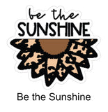 Leopard Sunflower Stickers - Wholesale