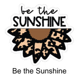 Leopard Sunflower Stickers