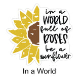 Leopard Sunflower Stickers - Wholesale