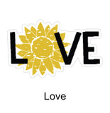 Leopard Sunflower Stickers - Wholesale