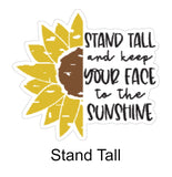 Leopard Sunflower Stickers - Wholesale