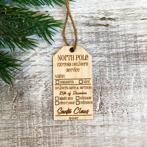 North Pole Name Tags