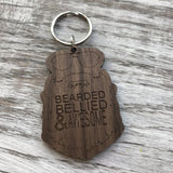Bearded Keychain