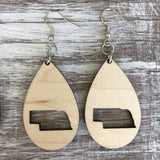 State Drop Earrings-Maple - Wholesale