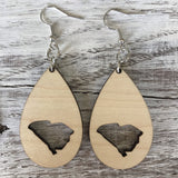 State Drop Earrings-Maple - Wholesale
