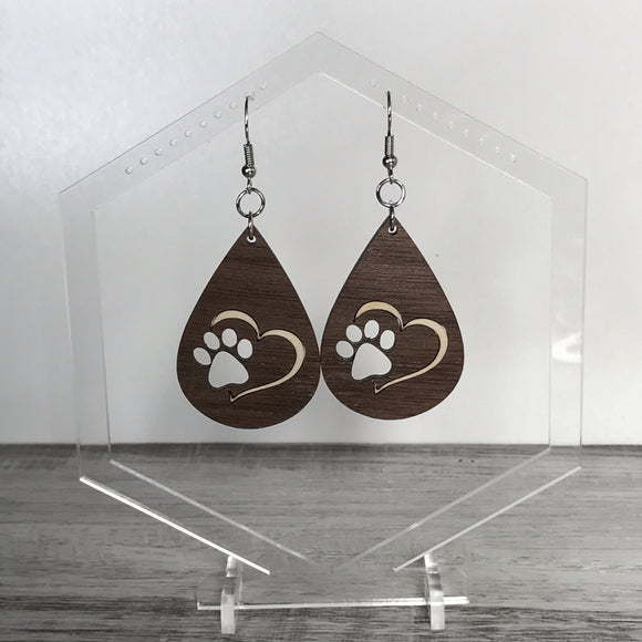 Dog Print and Heart Drops - Wholesale