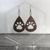Closed Dog Paw Print Drop
