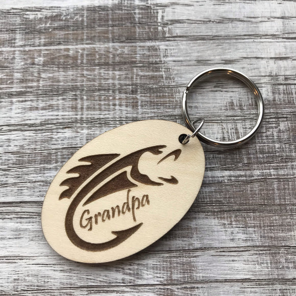 Fish Grandpa Keychain - Wholesale
