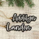 2 Layer Name Tags-Wood and Acrylic-Wholesale