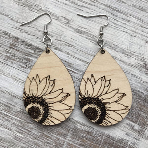 Sunflower Drop Earrings