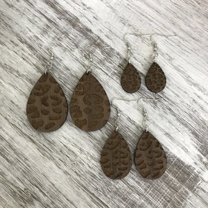 Walnut wood leopard drops