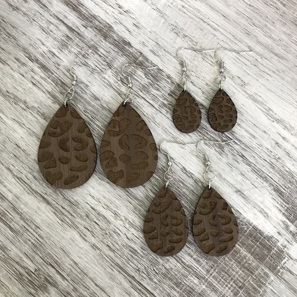 Walnut wood leopard drops
