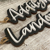 2 Layer Name Tags-Wood and Acrylic-Wholesale