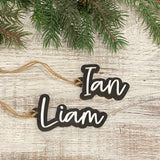 2 Layer Name Tags-Wood and Acrylic-Wholesale