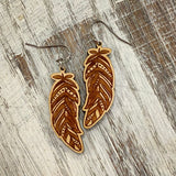 Wood Feathers Drops - Wholesale