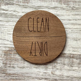 Clean/Dirty Dishwasher Magnet