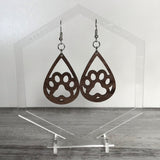 Open Paw Print Drop