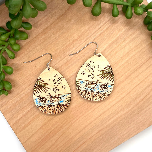 Hand Painted Sailing Tear Drops