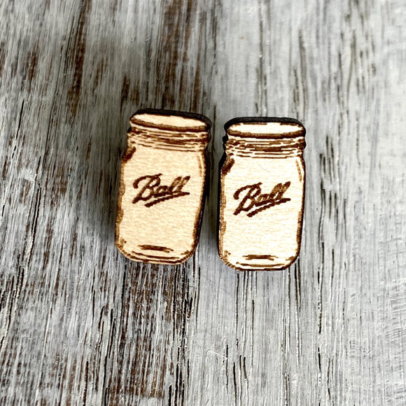 Ball Mason Jar Studs- Wholesale