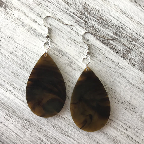 Tortoise Shell Acrylic Drops - Wholesale