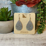 Silver and Multicolor acrylic Glitter Drops