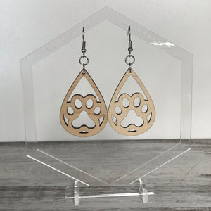Open Paw Print Drop