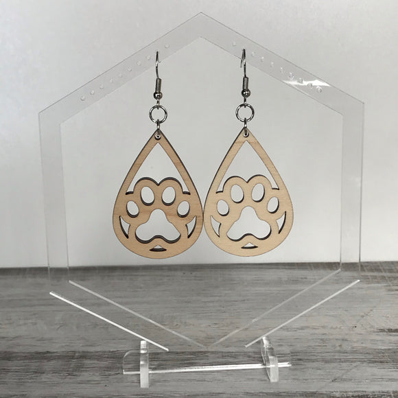 Open Paw Print Drop