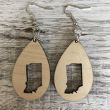State Drop Earrings-Maple - Wholesale