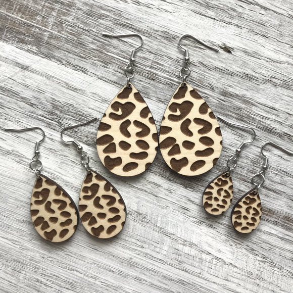 Maple wood leopard drops - Wholesale