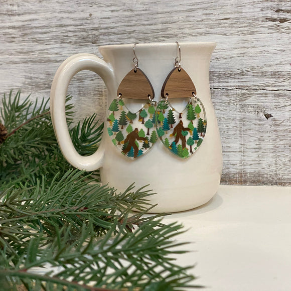 Bigfoot Walnut Wood and Acrylic Drops