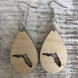 State Drop Earrings-Maple - Wholesale
