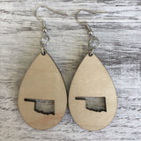 State Drop Earrings-Maple - Wholesale