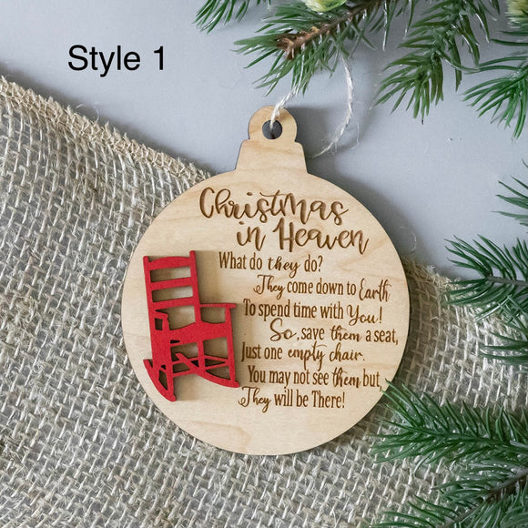 Christmas in Heaven Ornament with Customization-2 Styles