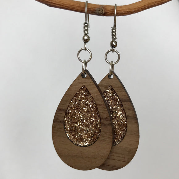 Gold Glitter Drop