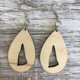 State Drop Earrings-Maple - Wholesale